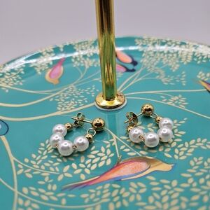 🆕️Elegant Vintage Multi-Bead Dangle faux pearl Earrings